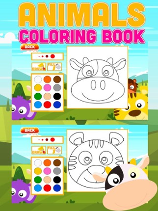 Animals Coloring Book Kids Game Image