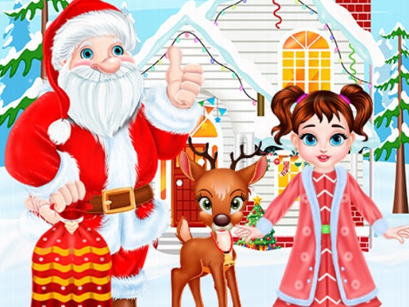 Baby Taylor Christmas Reindeer Fun Image
