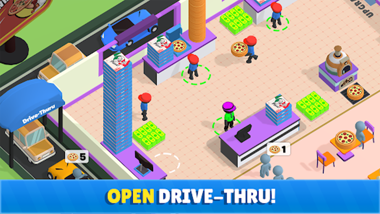 Idle Pizza Shop Tycoon Game Image