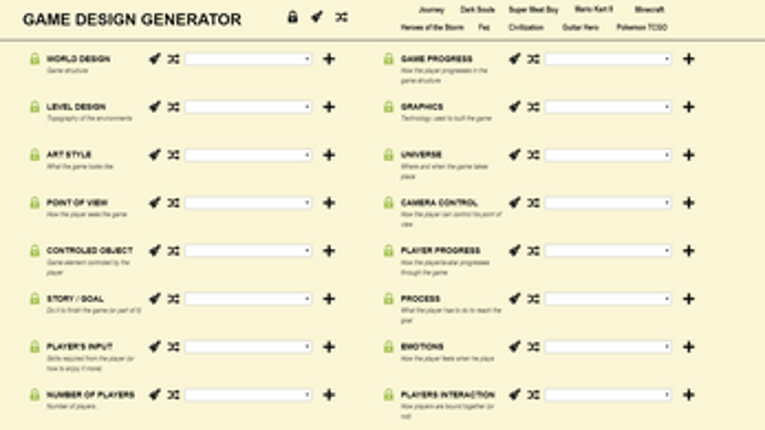 Game Design Generator Image