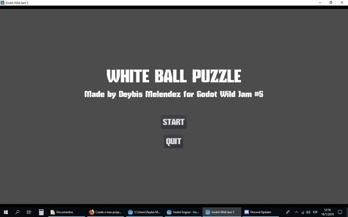 White Ball Puzzle Game Cover