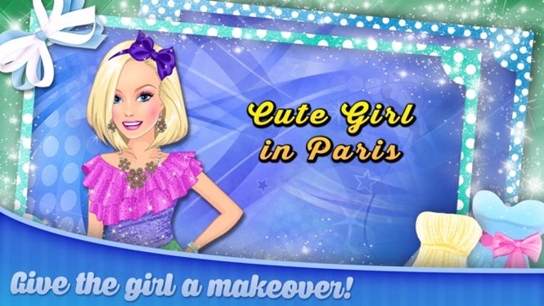Cute Girl in Paris Makeup game for girls and kids. screenshot