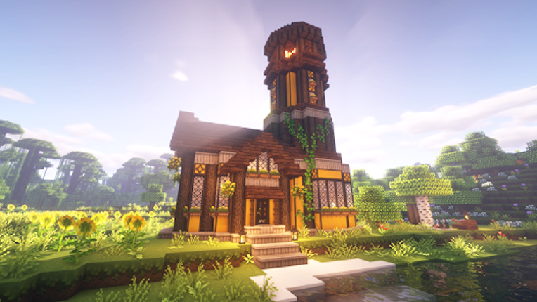 Craft Building Block World 3D Image