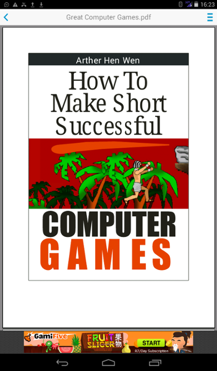 Games like How To Make Short Successful Games - E Book