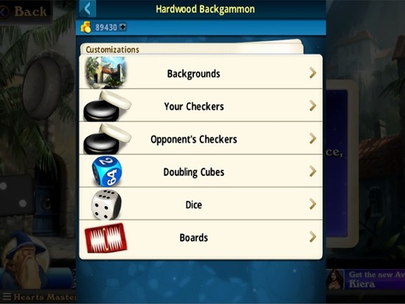 Hardwood Backgammon screenshot