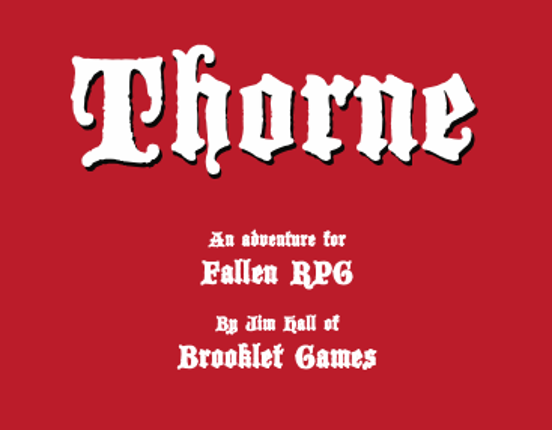 Thorne Game Cover