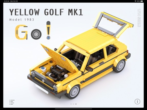 Yellow Golf Mk1 for LEGO Image