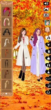 Autumn fashion dress up game screenshot