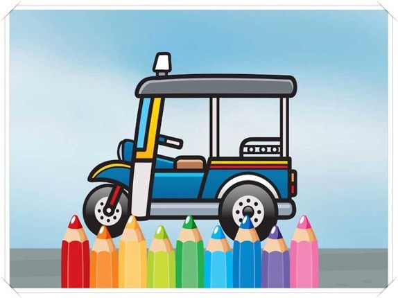 Car Coloring Painting And Drawing Game for Baby or Kid Doodle Picture screenshot