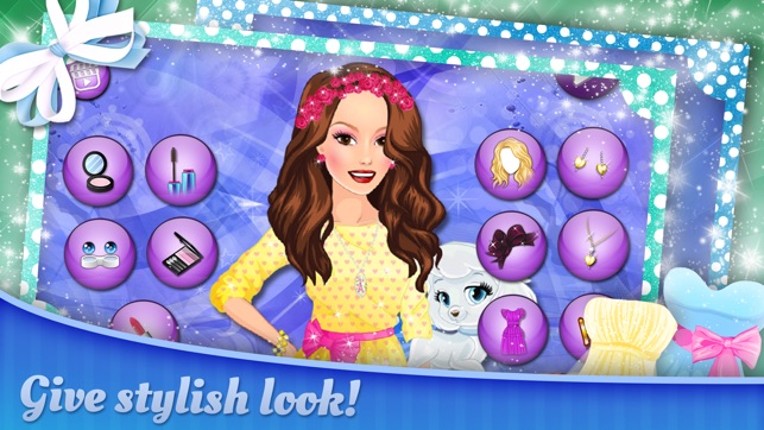 Cute Girl in Paris Makeup game for girls and kids. screenshot