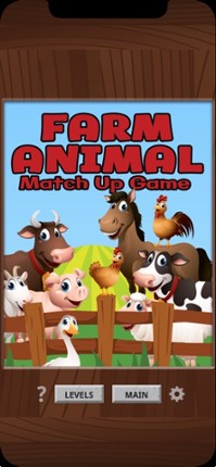 Farm Animal Match Up Game screenshot