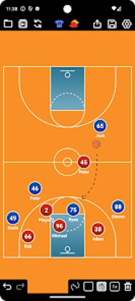 Coach Tactic Board: Basketball Image