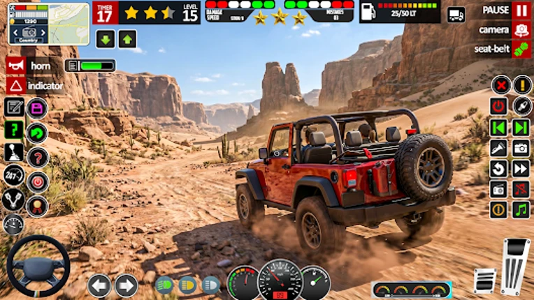 SUV Offroad 4x4 Jeep Game 3d Image