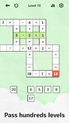 Math Crossword Puzzle Pro screenshot