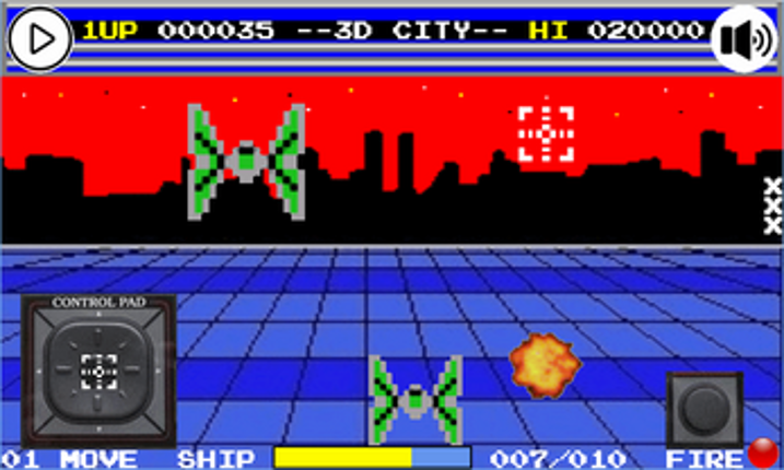 Retro 3D City Image