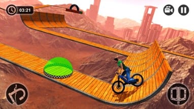 Impossible BMX Bicycle Stunt Rider Image