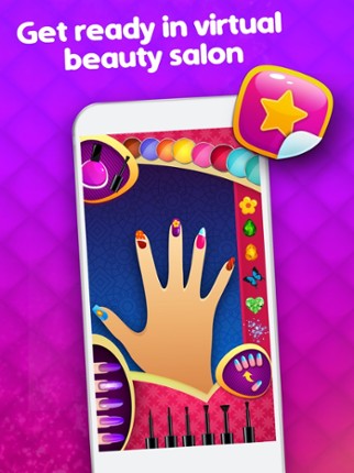 Nail Art Salon Girls Games - A Date Night Makeover screenshot