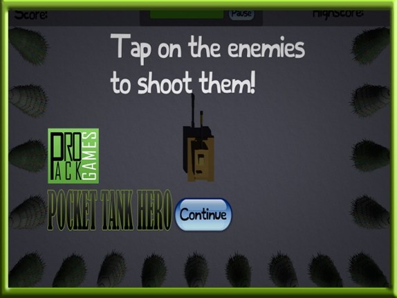Pocket Tank Hero Lite : Bomb army in this battle screenshot