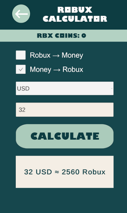 Robux Clicker & Rbx Calculator Image