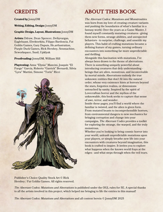 The Aberrant Codex: Mutations and Aberrations screenshot