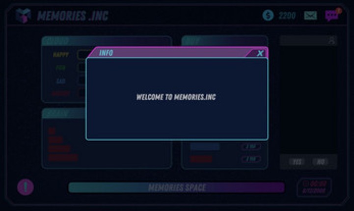 Memories .inc screenshot