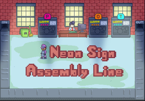 Neon Sign Assembly Line Game Cover