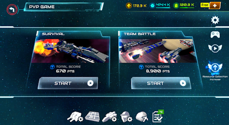 Starship battle screenshot