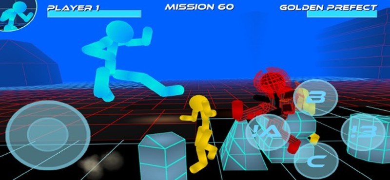 Stickman Neon Street Fighting screenshot