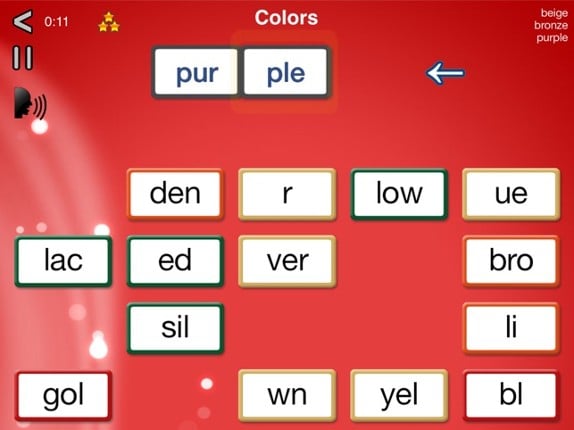 Word Domino lite, letter games screenshot