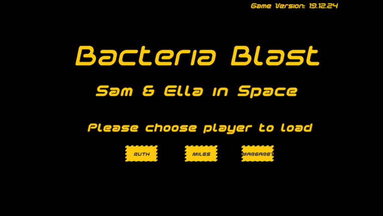 Bacteria Blast - Sam & Ella in Space Game Cover