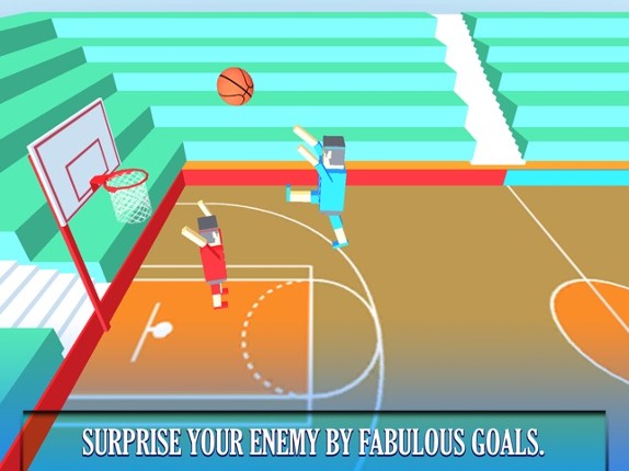 BasketBall Bouncy Physics 3D Cubic Block Party War screenshot