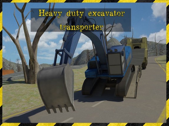 Excavator Transporter Rescue 3D Simulator- Be ready to rescue cars in this extreme high powered excavator transporter game screenshot