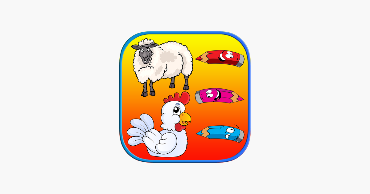Games like Farm Animals Coloring Book For Kids - First Words
