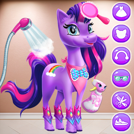 Magical Unicorn Candy World Game Cover