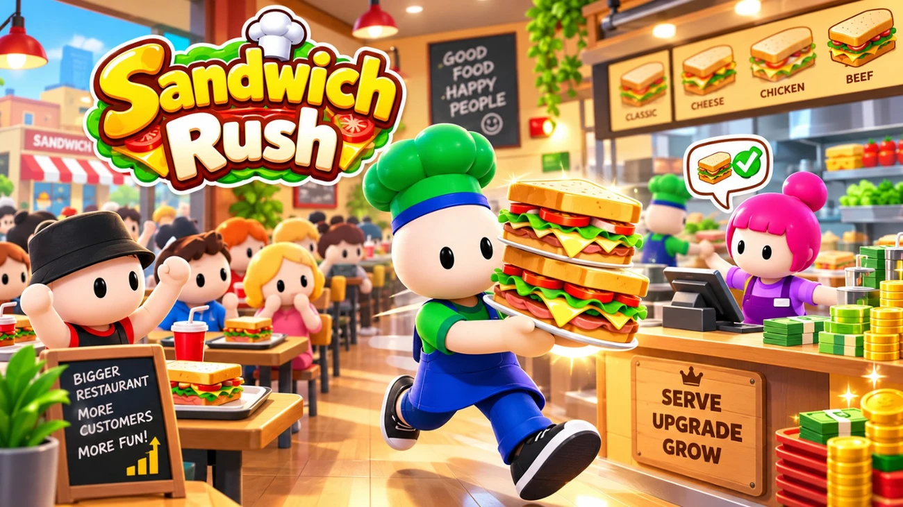 Games like Sandwich Rush Serve and Grow