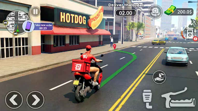 Urban Food Delivery Game Image