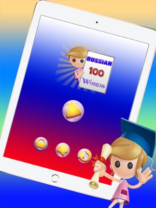 Learning Russian Vocabulary For Kids By Playing 100 Basic Words Game screenshot