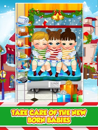 Mommy's Christmas Newborn Baby Salon - My Xmas Santa Makeover Doctor Games for Girls! Image
