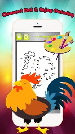 Animals Dot to Dot Coloring Book - Kids free learning games Image