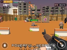 Block gun battle 3d Image