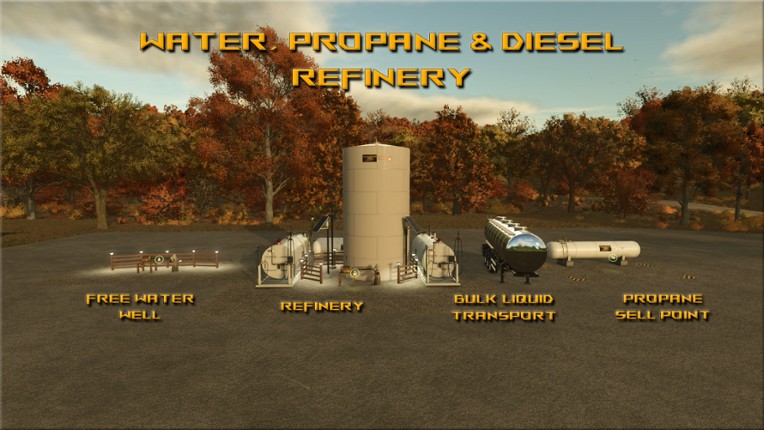 FS25 Water, Propane And Diesel Refinery Image