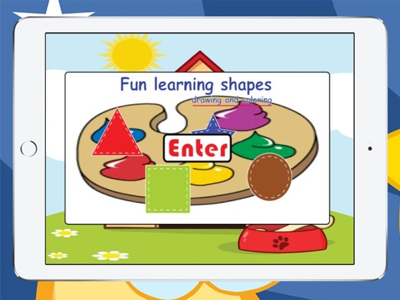Fun learning shapes, drawing and coloring - early educational games Image