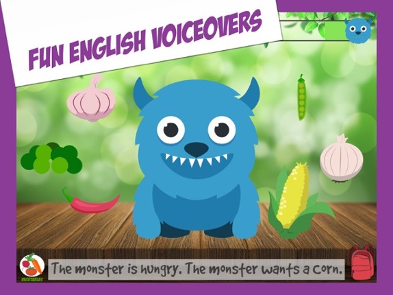 Hungry Monster Learning Game Image