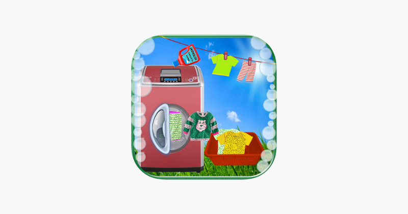 Kids Washing Laundry Clothes Game Cover