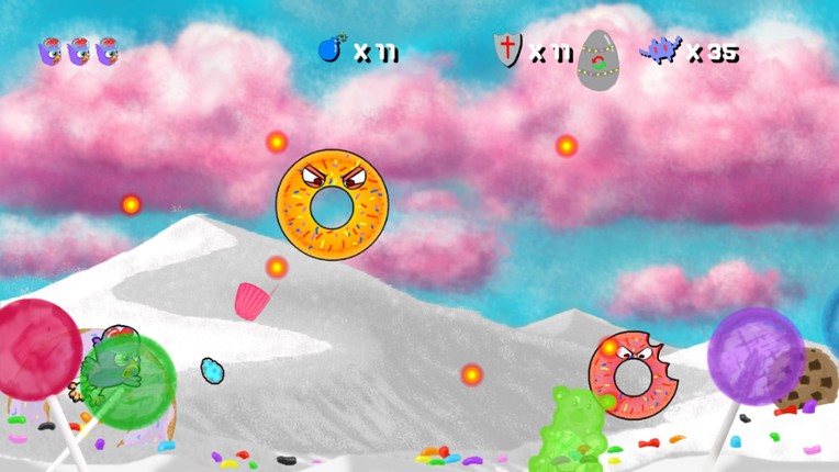 Purple Chicken Spaceman screenshot