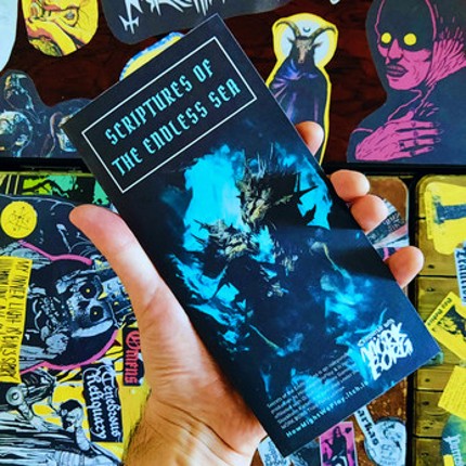 SCRIPTURES OF THE ENDLESS SEA, a MÖRK BORG one-shot Pamphlet Image