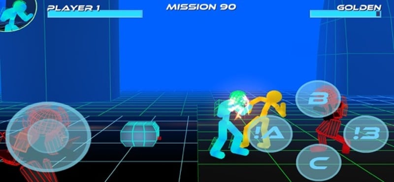 Stickman Neon Street Fighting screenshot