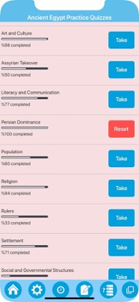 Ancient Egyptians History Quiz screenshot