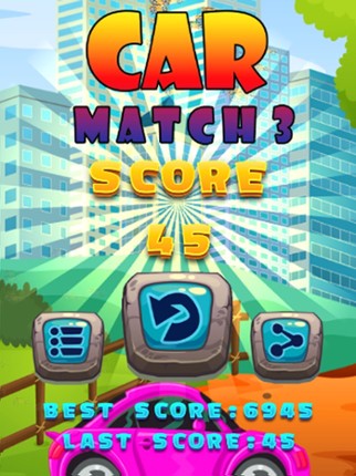 Car Match 3 Puzzle - Car Drag Drop Line Game screenshot