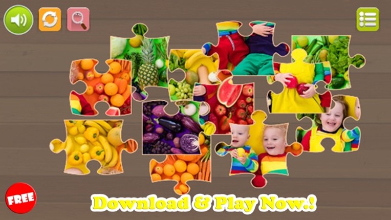 Fruits Jigsaw Puzzles Learning Games Free For Kids screenshot